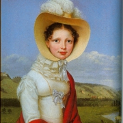 Königin Katharina von Württemberg, Porträt von Franz Seraph Stirnbrand, Öl auf Leinwand 1819